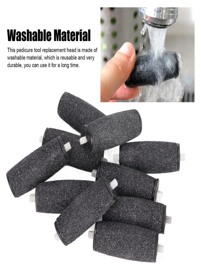 Brrnoo Replacement Rollers Heads Refills for Foot File, Pedicure Hard Skin Remover Refills Pedi Replacement Rollers Heads Foot File Refills Roller Foot Scrubber Pedicure Tools for Callus Shaver - Image 2